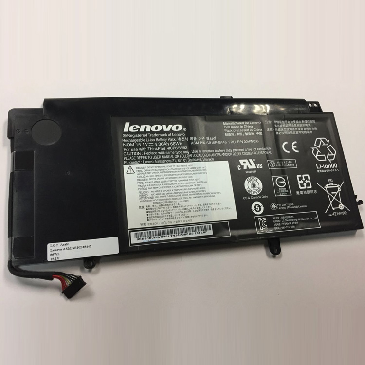 00HW008,SB10F46446 PC batterie pour Lenovo ThinkPad Yoga 15 series