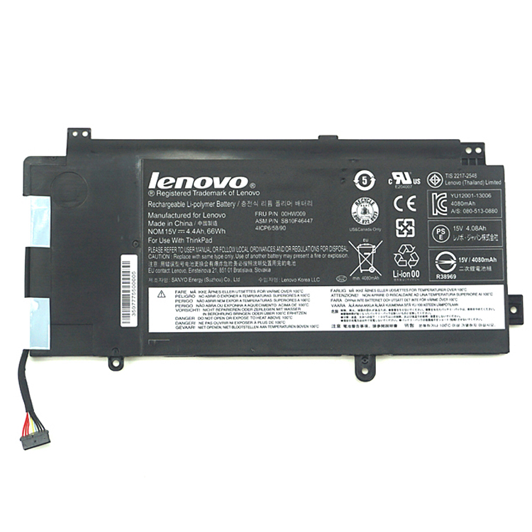 00HW009,00HW014 PC batterie pour Lenovo SB10F46447 4ICP6/58/90