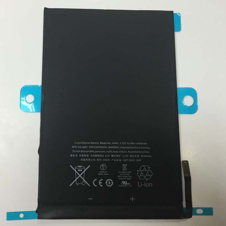 A1445,A1454 PC batterie pour iPad Mini 1st Gen