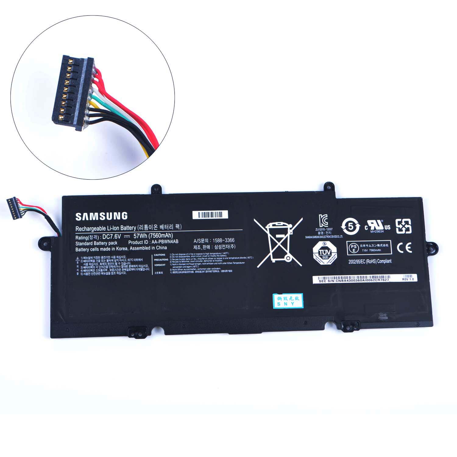 AA-PBWN4AB PC batterie pour Samsung 730U3E 530U 530U4E AA-PBWN4AB