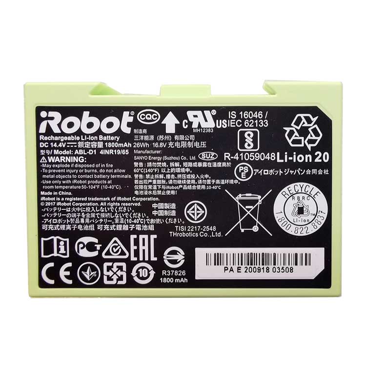 ABL-D1 PC batterie pour iRobot Roomba e5 e6 i3 i4 i6 i7+