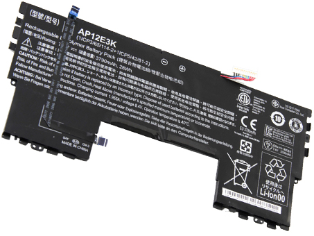 AP12E3K,1ICP3/65/114 PC batterie pour Acer Aspire S7 S7-191 Ultrabook AP12E3K