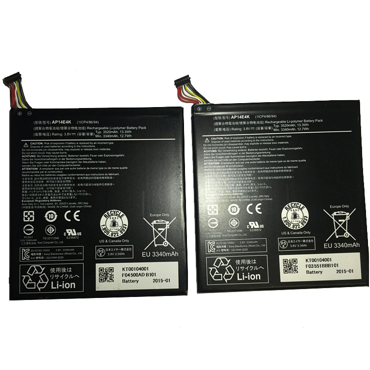 AP14E4K PC batterie pour Acer/Iconia One7 B1-750