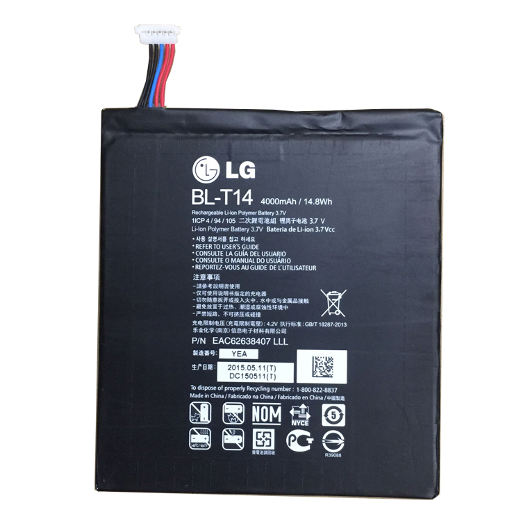 BL-T14,EAC626384407 PC batterie pour LG G Pad 8.0 V490 V495 