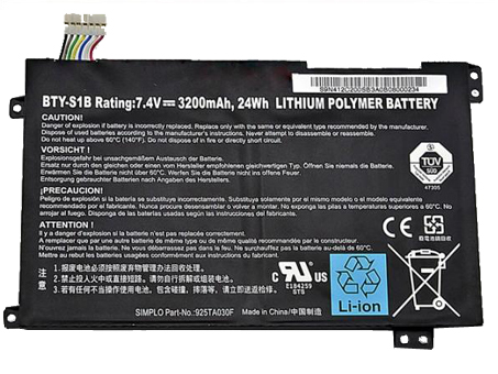 BTY-S1B,925TA030F PC batterie pour Msi BTY-S1B 925TA030F