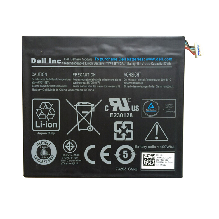 0KGNX1 PC batterie pour DELL BTYGAL1 T03G TO3G 0KGNX1