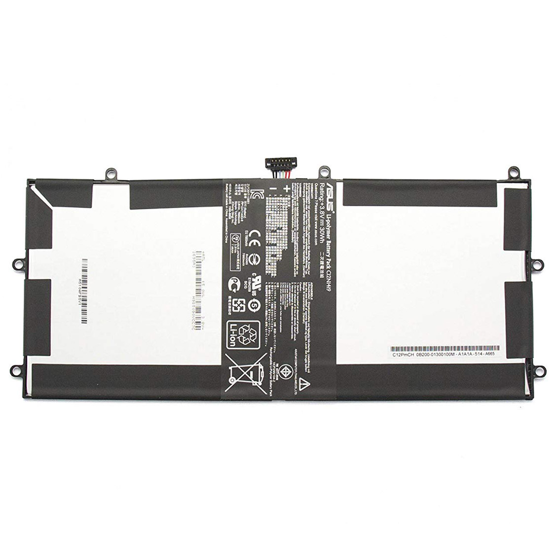 C12N1419,C12PMCH PC batterie pour Asus Transformer Book (T100 Chi) 10.1 Inch Windows 8 tablet