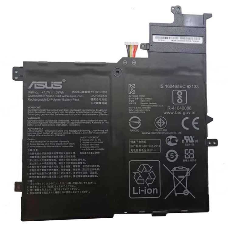C21N1701 PC batterie pour Asus VivoBook S460UA K406UA S460U