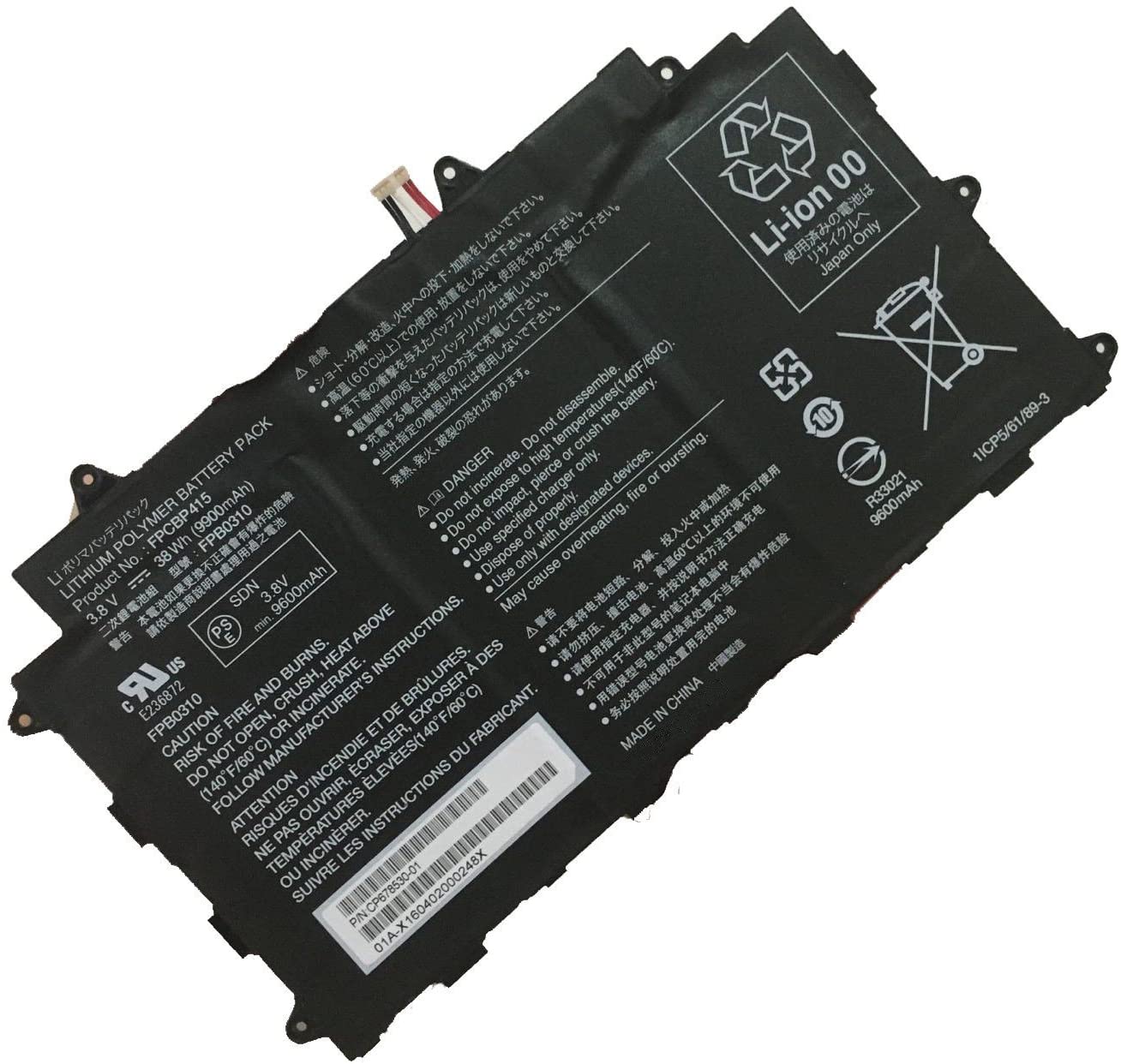 FPCBP415,FPB0310 PC batterie pour FUJITSU CP678530-01 ARROWS TAB Q584/H stylistic Q584 Q555