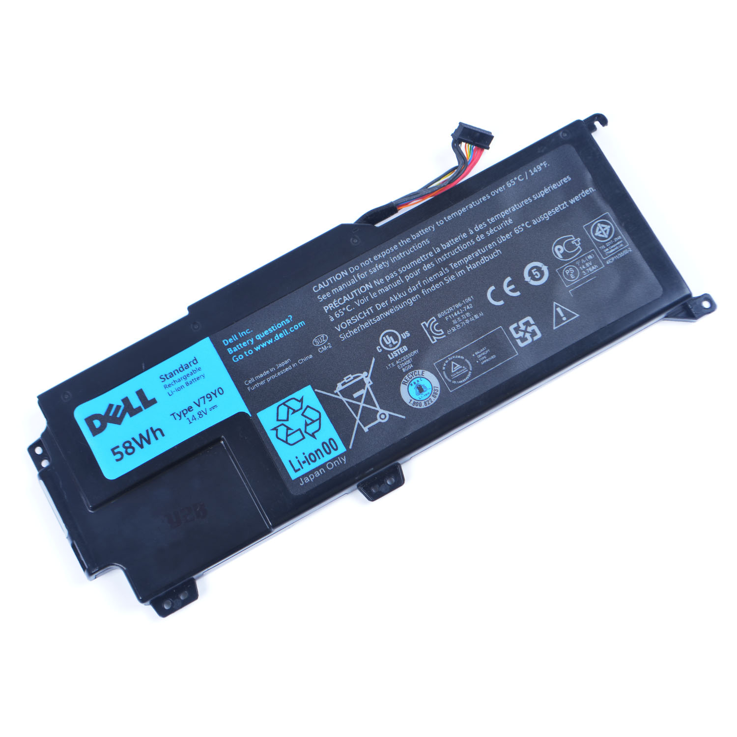 V79Y0,0YMYF6,ORMTVY PC batterie pour Dell XPS 14z 14Z-L412X 14Z-L412Z 15z V79Y0 0YMYF6