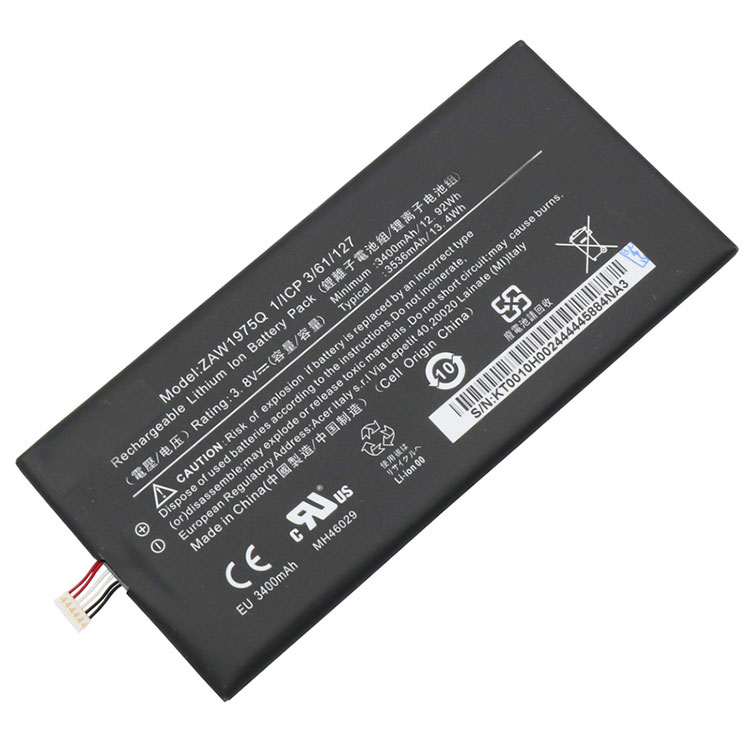 ZAW1975Q PC batterie pour Acer Iconia Tab 7 LZ A1-713 A1-713HD