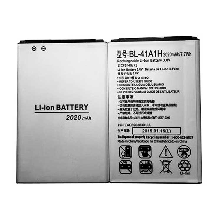 BL-41A1H smartphone batterie pour LG Optimus F60 MS395 D390N Tribute VS810PP Transpyre LS66