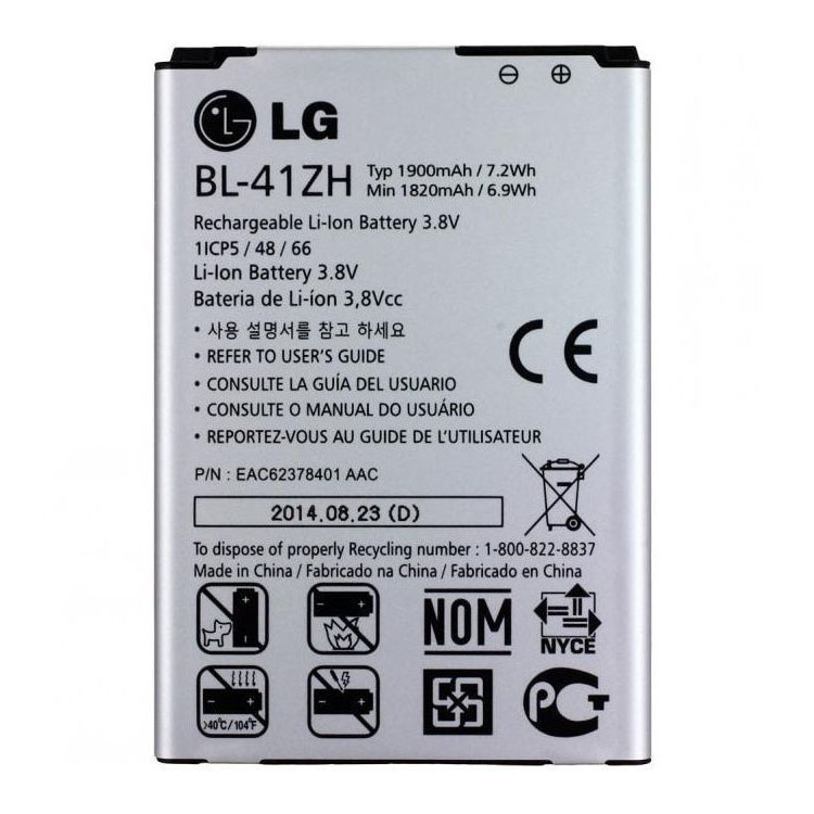 BL-41ZH smartphone batterie pour LG LS665 L50 LEON LTE RISIO H345 H340 F Y L33L