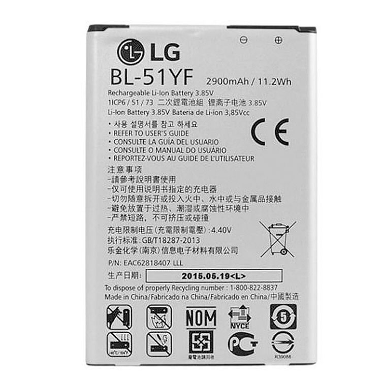 BL-51YF smartphone batterie pour LG H815 H811 H810 VS986 VS999 US991 LS991 F500 LG G4