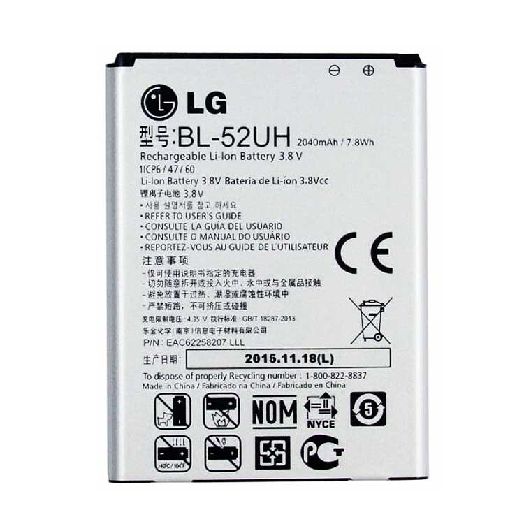 BL-52UH smartphone batterie pour LG L65 D285 VS876 BL52UH Lucid 3