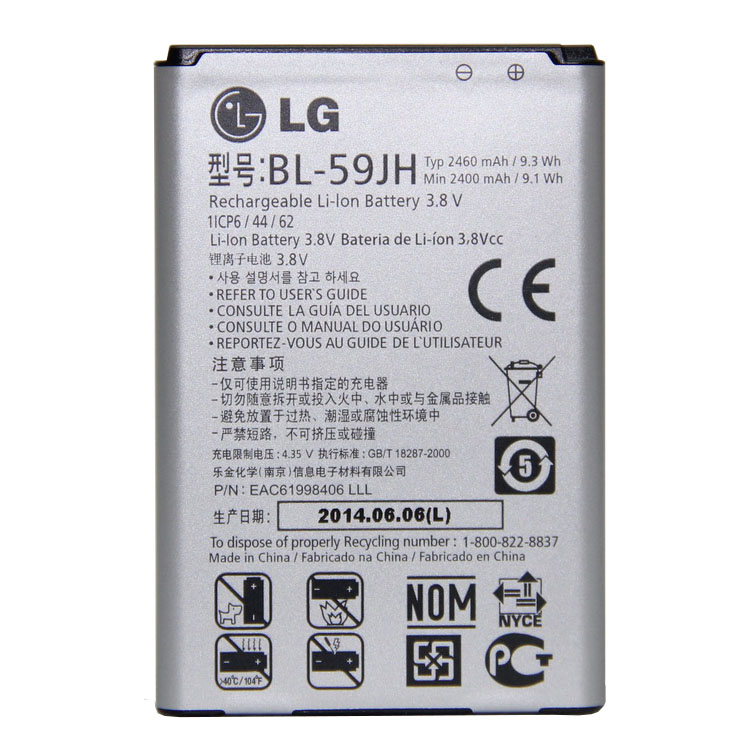 BL-59JH smartphone batterie pour LG Optimus F3Q D520 F5 AS870 F6 D500