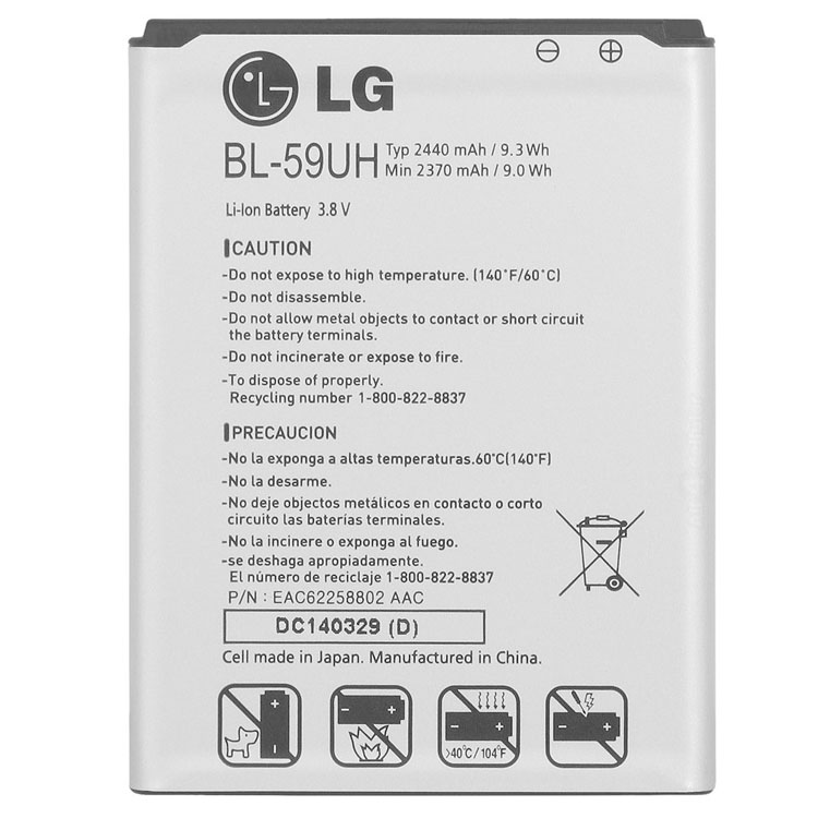 BL-59UH smartphone batterie pour LG G2 Mini D620 D410 LTE D620R D618 D610