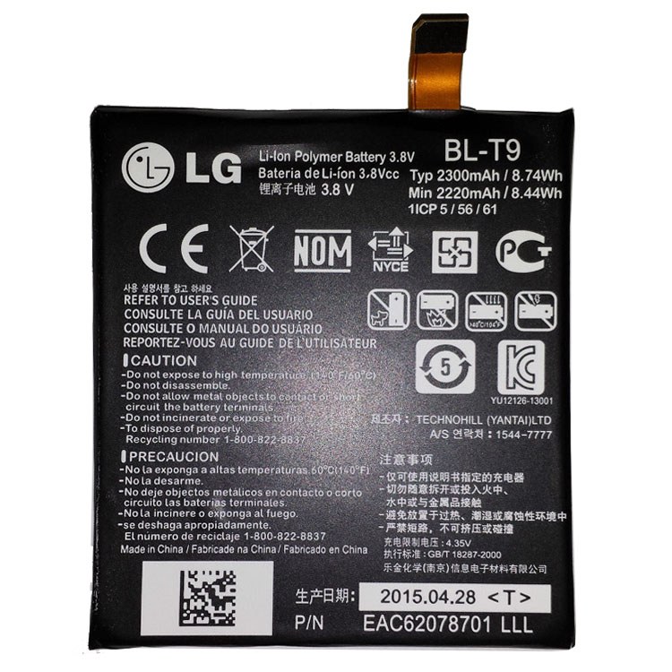 BL-T9 smartphone batterie pour LG Google Nexus 5 D820 D821