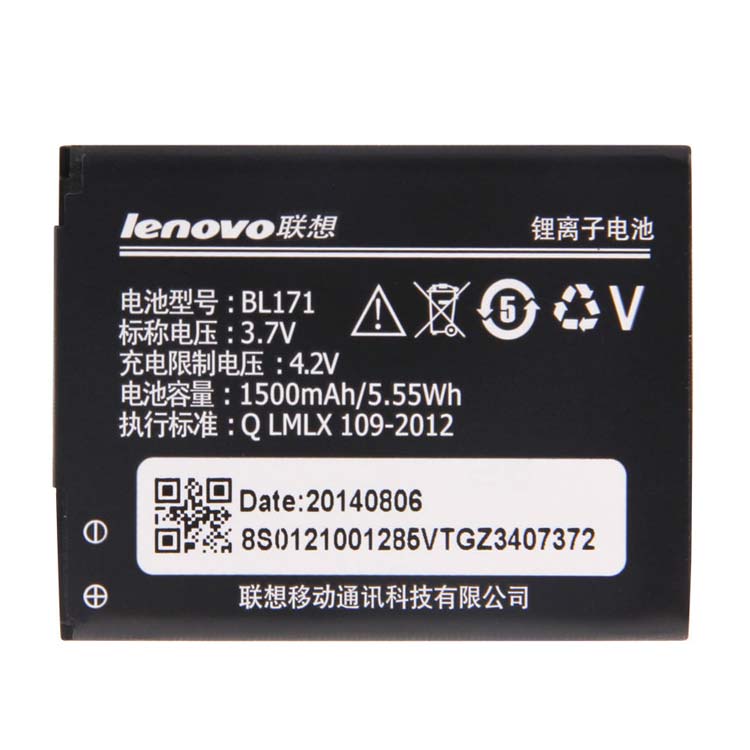 BL171 smartphone batterie pour Lenovo A60, A65, A500, A356, A376, A390, A390T, A370E