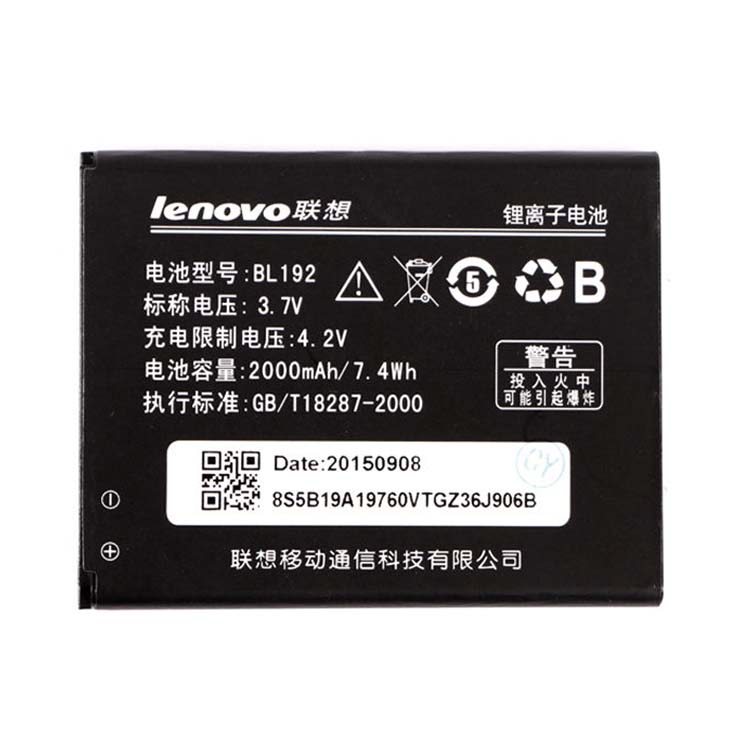 BL192 smartphone batterie pour Lenovo A529 A680 A590 A300 A750 A388T