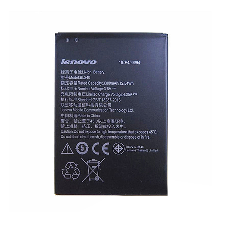 BL240 smartphone batterie pour lenovo A938T A936 NOTE 8