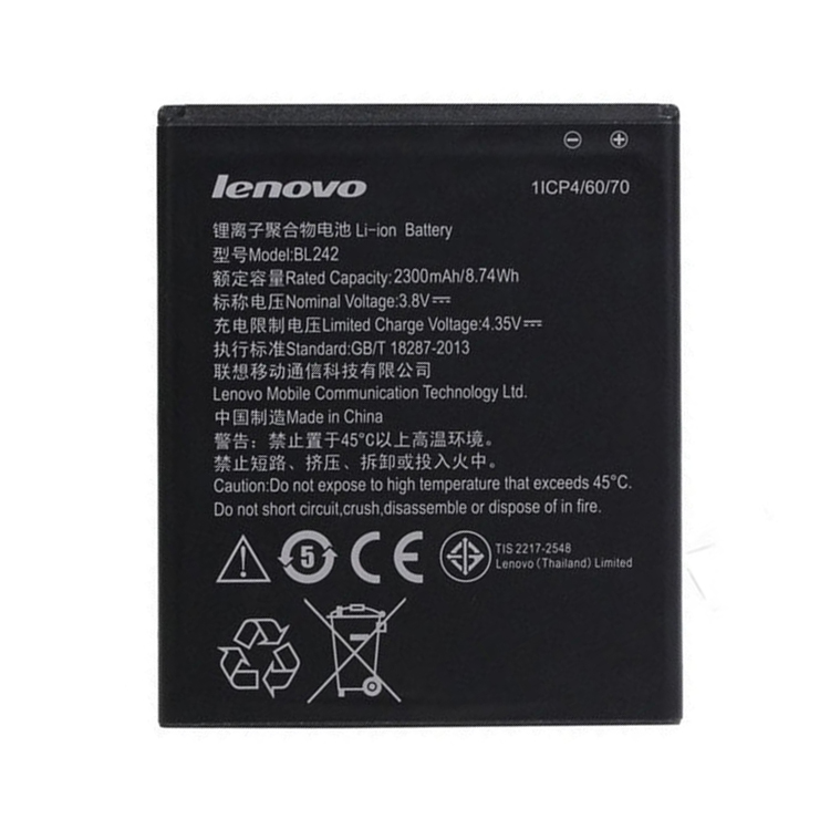 BL242 smartphone batterie pour lenovo A3580 K3 K30-E