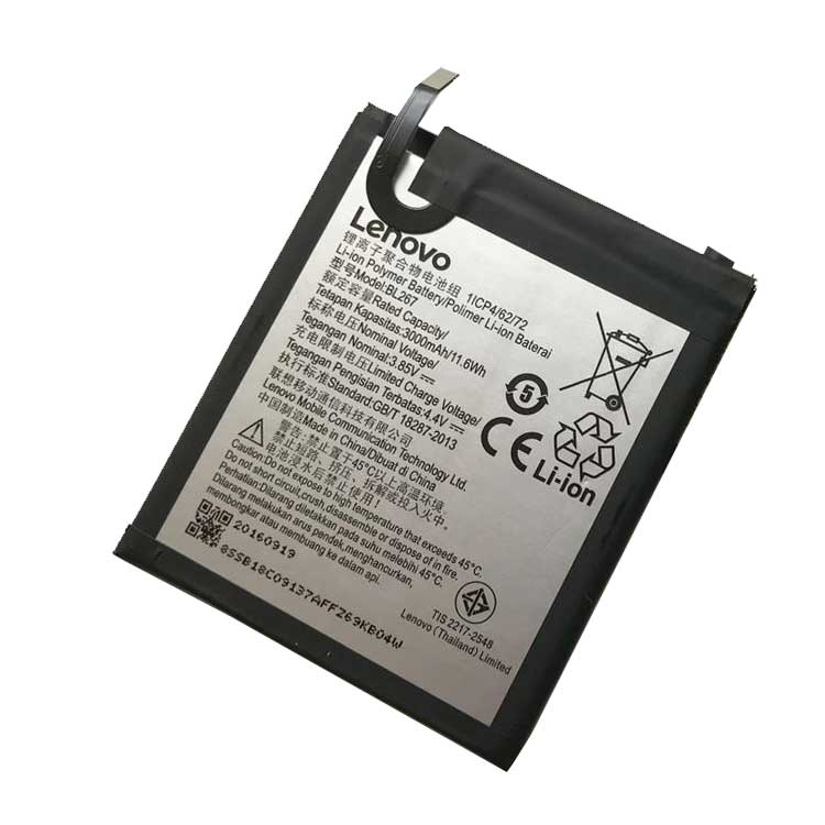 BL267 smartphone batterie pour Lenovo Vibe K6