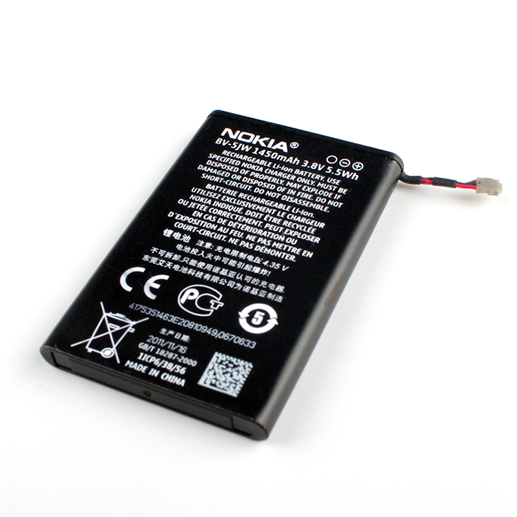 BV-5JW  smartphone batterie pour NOKIA Lumia 800 N9   