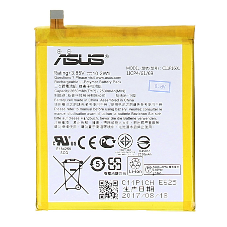 C11P1601 smartphone batterie pour Asus ZenFone 3 ZE520KL