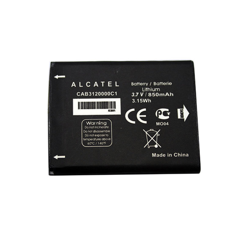 CAB3120000C1 smartphone batterie pour Alcatel 510A OT-800 OT-880a OT-710D 768T