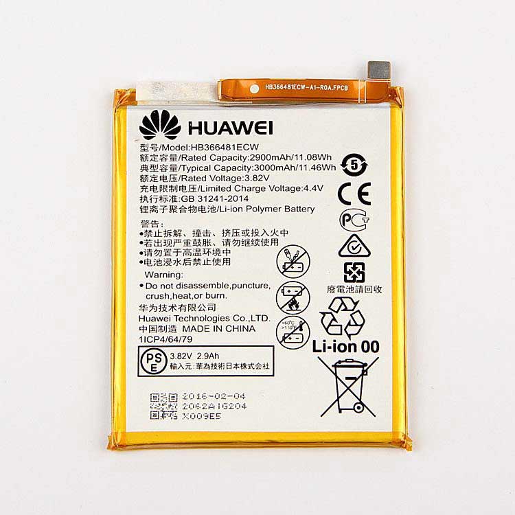 HB366481ECW smartphone batterie pour Huawei Honor 8 P9 Series EVA-AL00 EVA-AL10 EVA-TL00