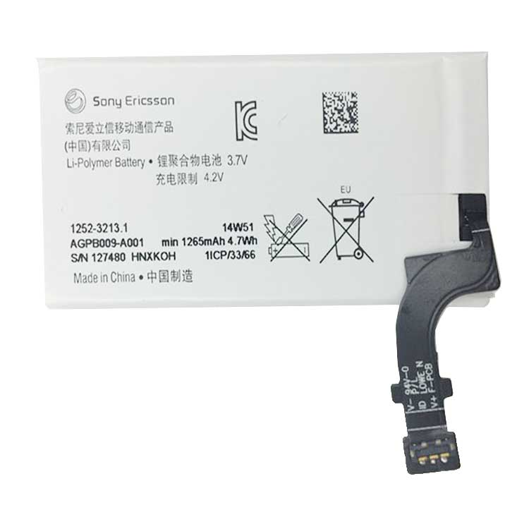 AGPB009-A001 smartphone batterie pour Sony LT22i Xperia P 1265mAh +Tools