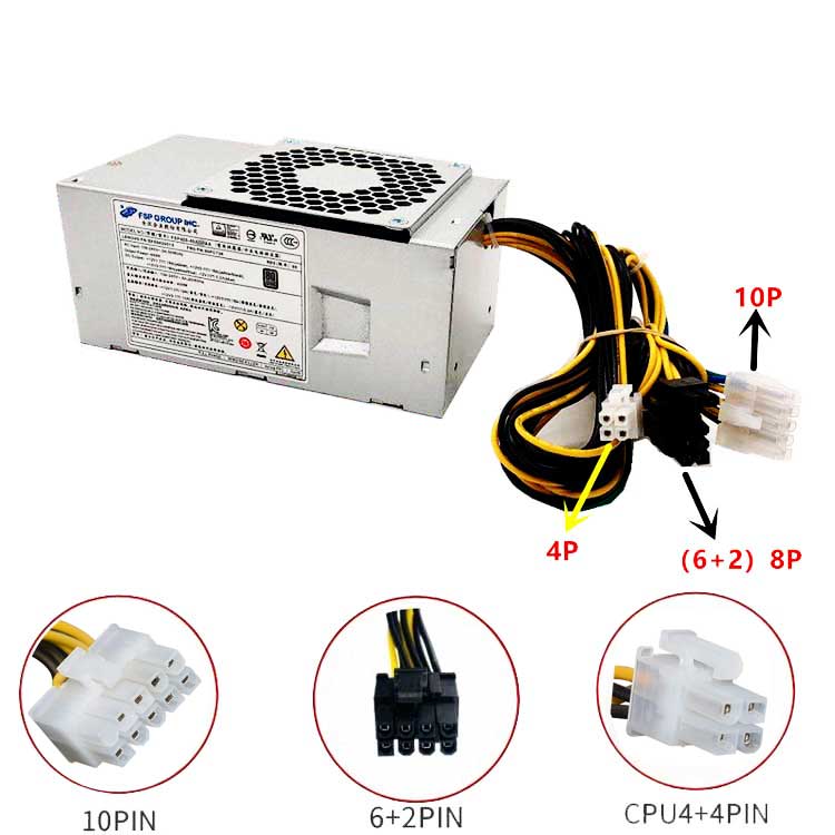 FSP500-20TGBAB PC alimentation pour Lenovo TFX Erazer D215 10P+4P 500W Power Supply M610 M510 M415 M410 M310 B415 TFX