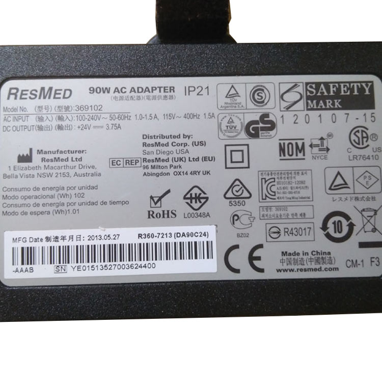 TOSHIBA 369102 Chargeur Adaptateur