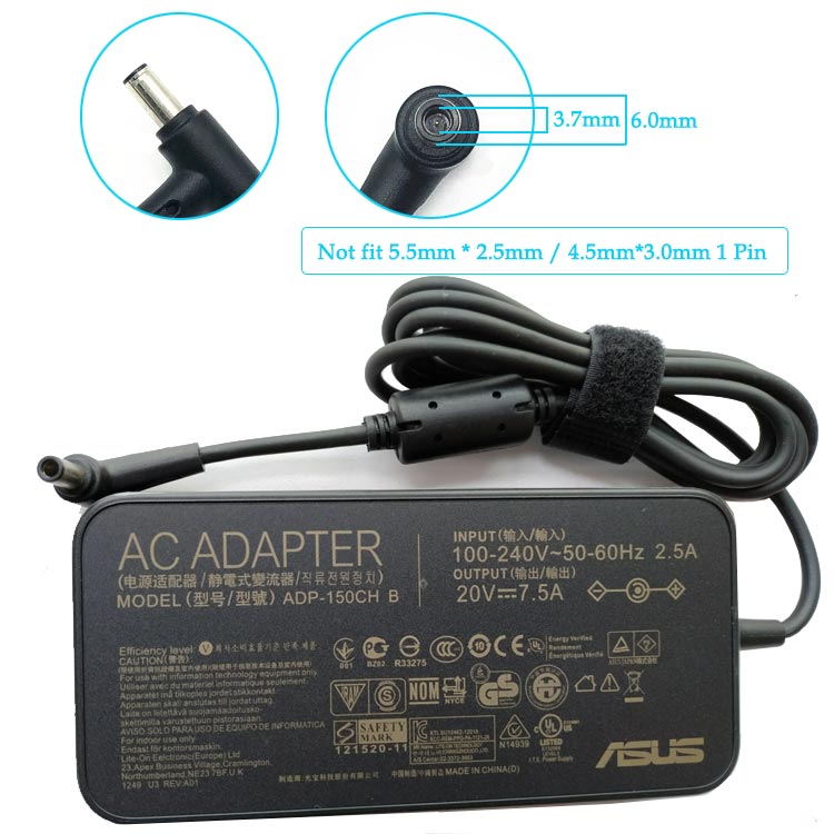 ADP-150CH 150W 7.5A 20V Adaptateur Pour ASUS PC Chargeur -  Marché-Batterie.fr