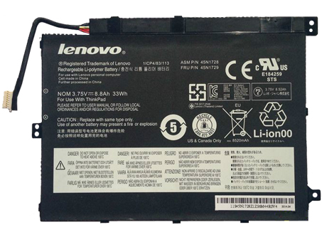 33Wh Lenovo 45N1728 45N1729 1ICP4/83/113 laptop battery