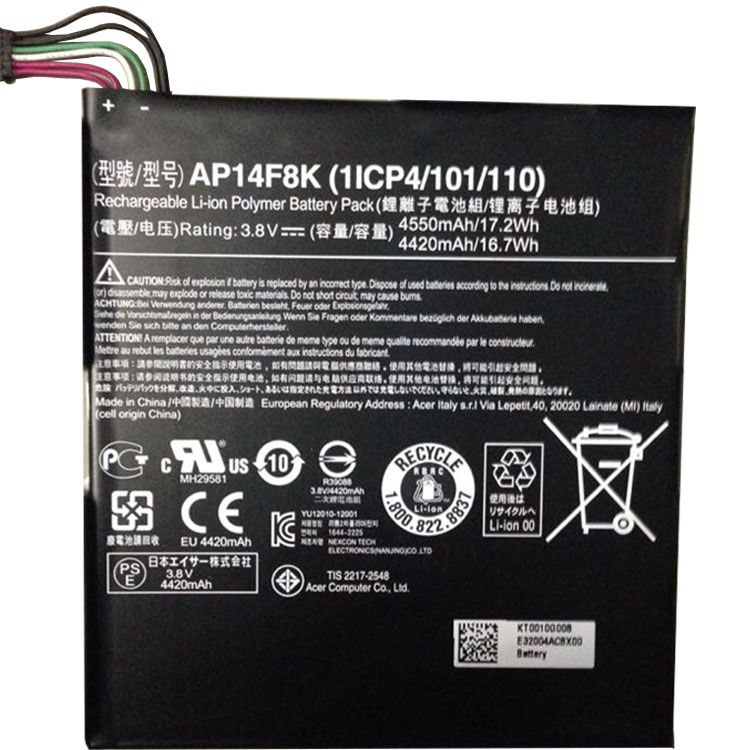 Acer Iconia Tab A1-850 B1-810 B1-820 W1-810 laptop battery