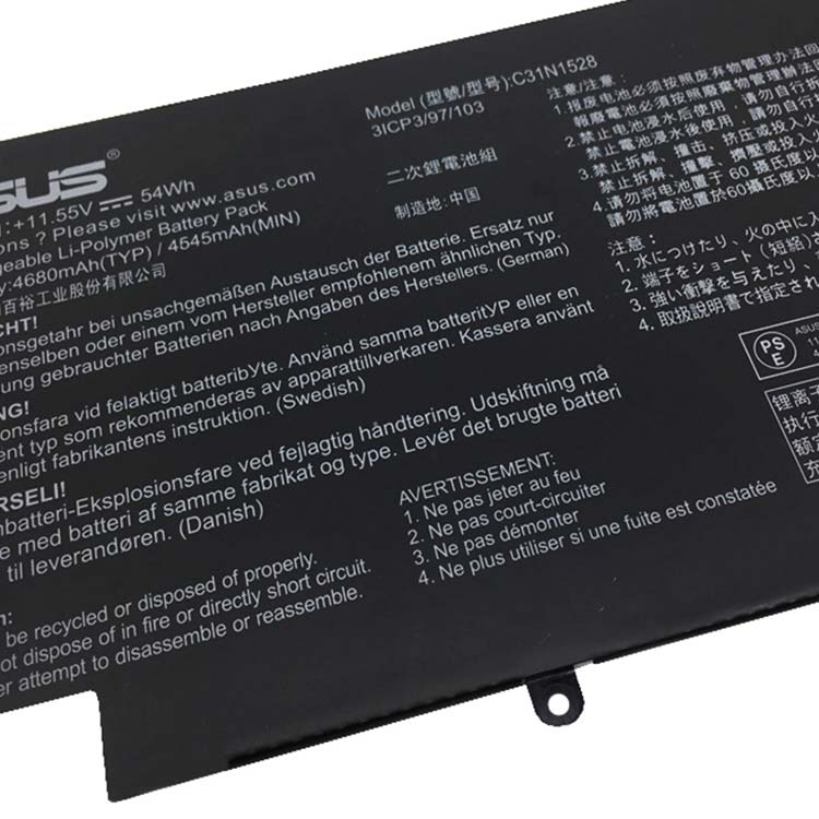 ASUS C31N1528 Batterie ordinateur portable