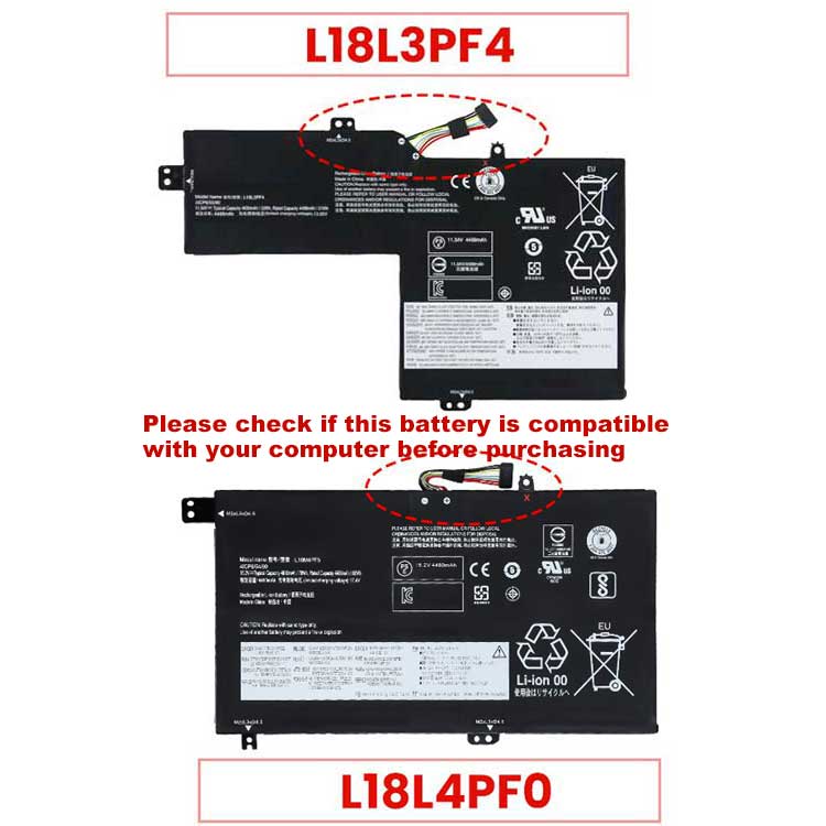 LENOVO L18M3PF8 Batterie ordinateur portable