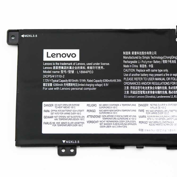 LENOVO L18M4PE0 Batterie ordinateur portable