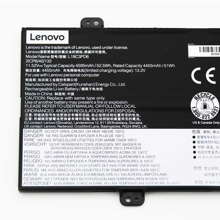 LENOVO L19C3PD6 Batterie ordinateur portable