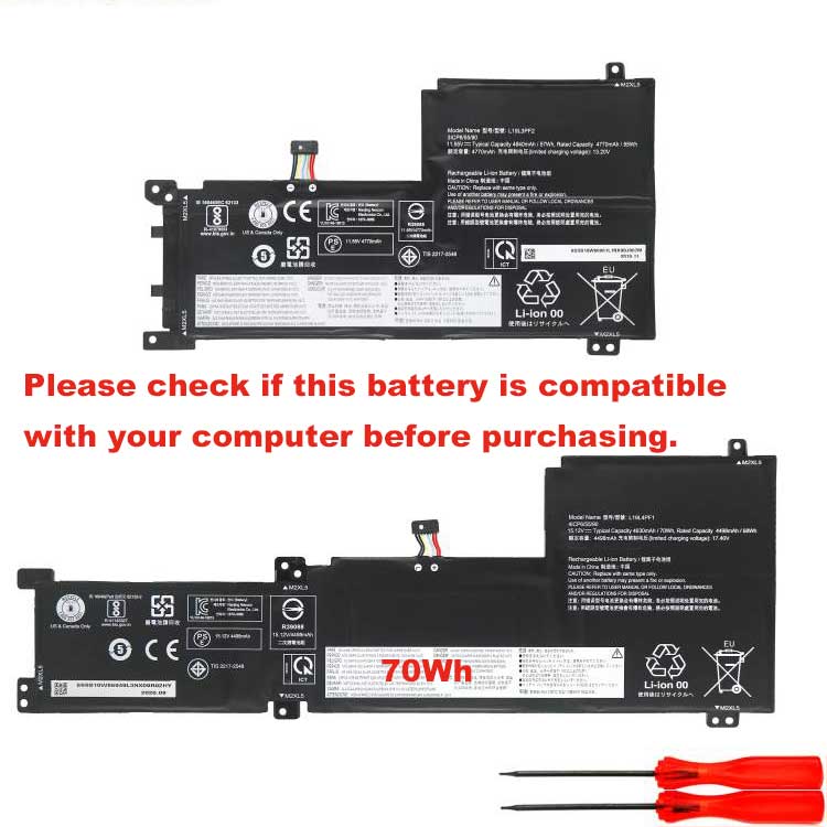 DELTA L19L4PF1 Batterie ordinateur portable