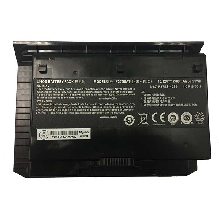 Clevo Sager X911 P375SM p375SMA laptop battery