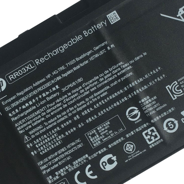 HP RR03XL Batterie ordinateur portable