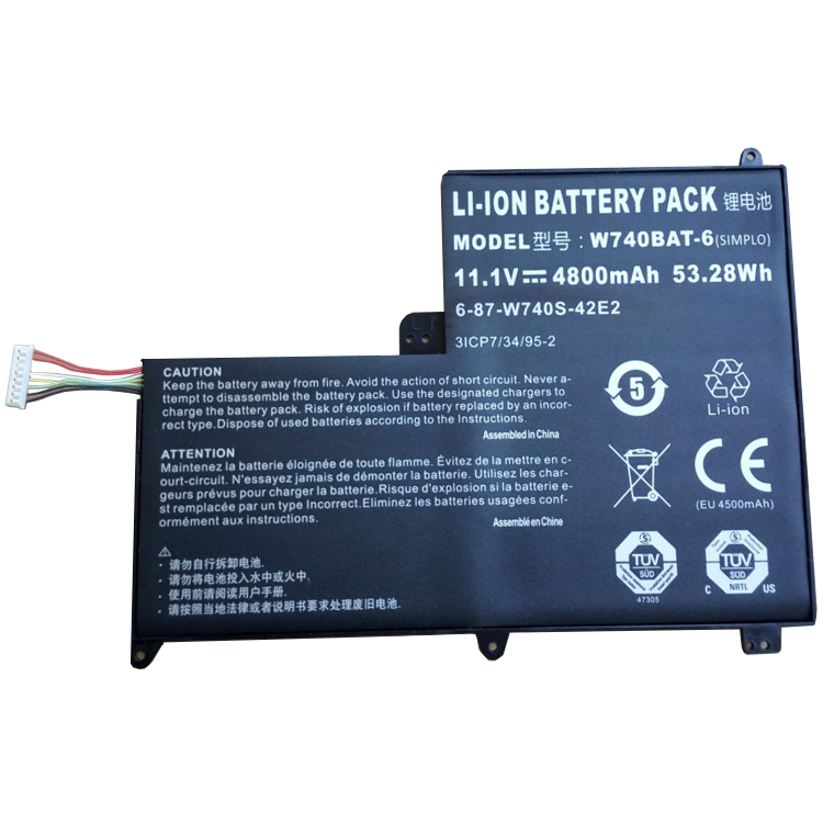 Clevo S413 W740SU X411 Series laptop battery