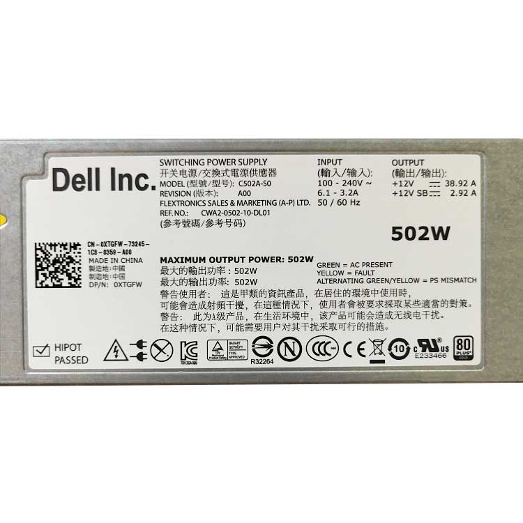 DELL A502P-00 Alimentation