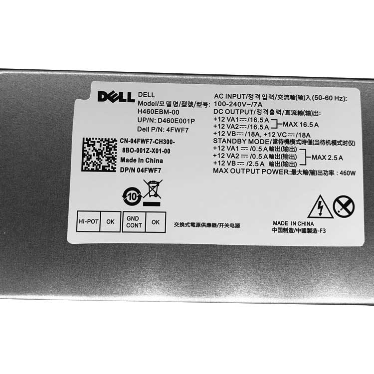 DELL H460EBM-00 Alimentation